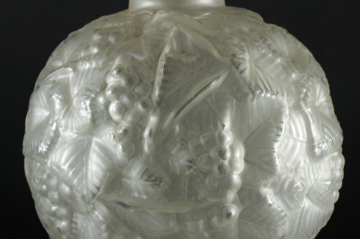 Five Art Deco Acid Etched Glass Vases