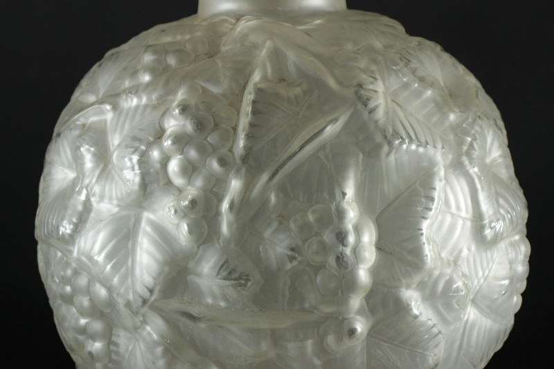 Five Art Deco Acid Etched Glass Vases