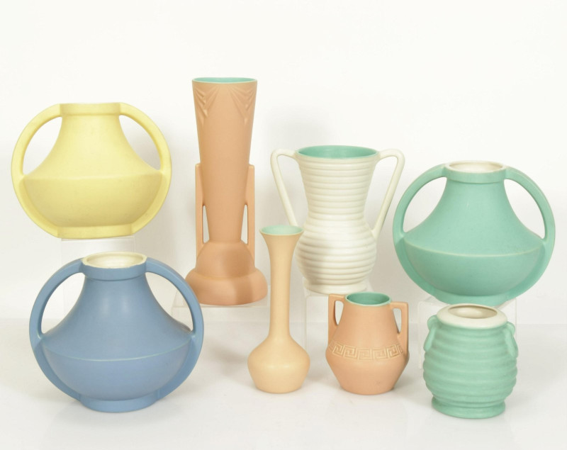 Group of Coors Colorado Pottery Vases