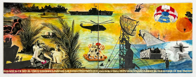 Lowell Nesbitt - Study for Mural at Treasure Island Naval History Museum