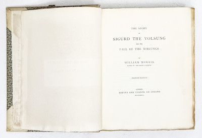 William Morris, 3 Books: News from Nowhere; The Story of Sigurd the Volsung; The Story of Grettir the Strong