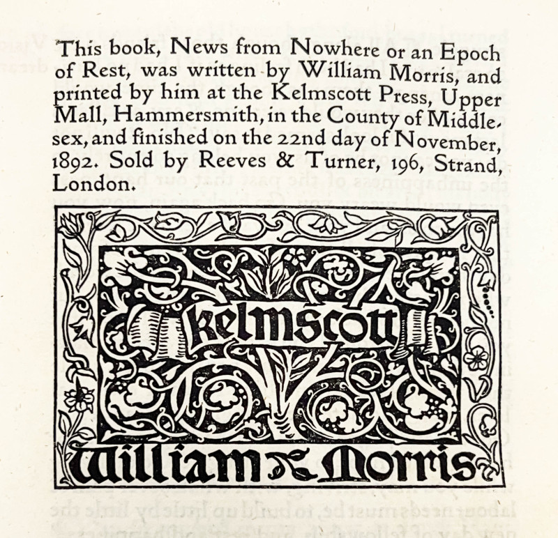 William Morris, 3 Books: News from Nowhere; The Story of Sigurd the Volsung; The Story of Grettir the Strong