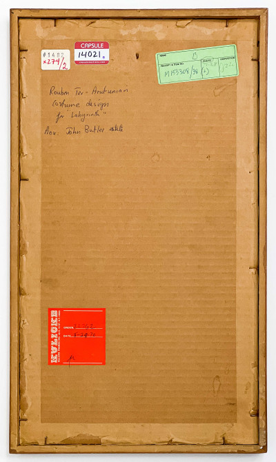 Rouben Ter-Arutunian - Costume Design for the Minotaur in "Labyrinth"