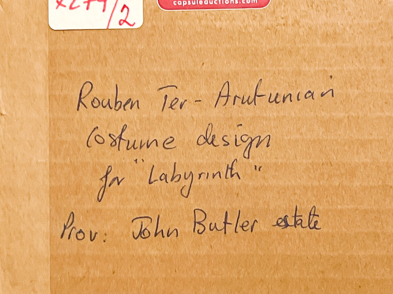 Rouben Ter-Arutunian - Costume Design for the Minotaur in "Labyrinth"