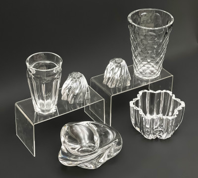 Baccarat, Saint Louis, and Others, Assorted Crystal Tableware