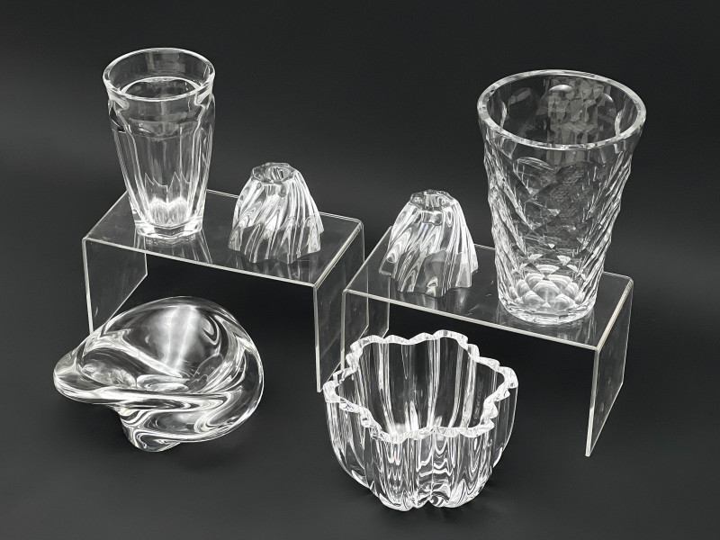 Baccarat, Saint Louis, and Others, Assorted Crystal Tableware