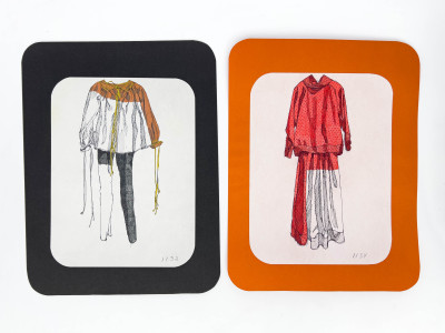 Carmelo Pomodoro - 41 Carmelo Pomodoro Illustrations for Geoffrey Beene / Takashimaya licensing