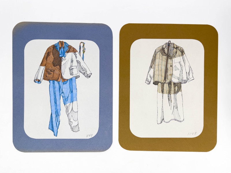 Carmelo Pomodoro - 41 Carmelo Pomodoro Illustrations for Geoffrey Beene / Takashimaya licensing