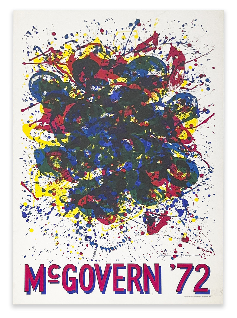 Sam Francis - Signed George McGovern 1972 Presidential Campaign Posters, Pair