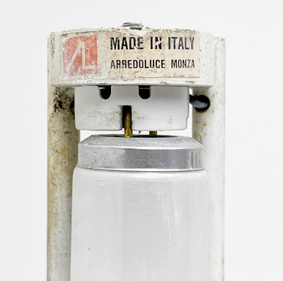 Italian Arredoluce Monza Tower Lamp, together with a Waterfall Console Table