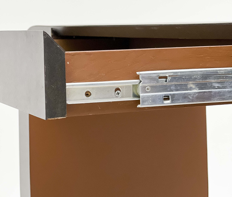 Italian Arredoluce Monza Tower Lamp, together with a Waterfall Console Table