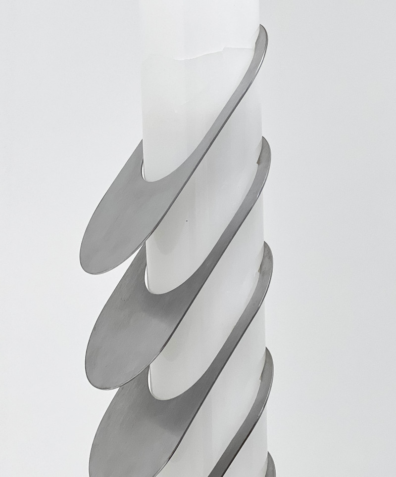 Italian Arredoluce Monza Tower Lamp, together with a Waterfall Console Table