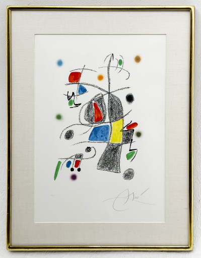 Joan Miró - Maravillas con Variaciones, Acrosticas en el Jardin de Miro (Plate 19)