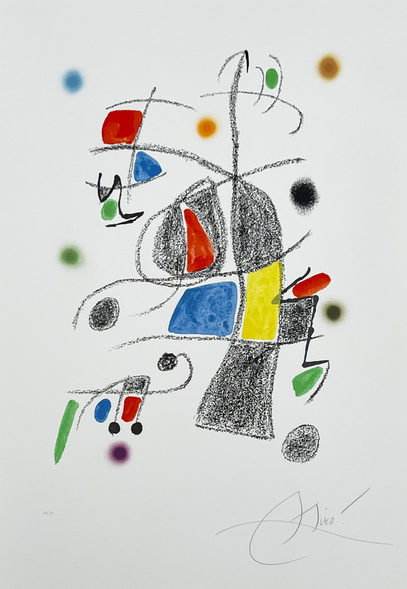 Joan Miró - Maravillas con Variaciones, Acrosticas en el Jardin de Miro (Plate 19)