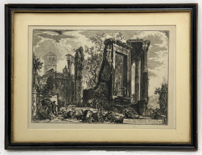 Giovanni Battista Piranese - Altra Veduta Del Tempio Della Sibilla in Tivoli (from Vedute di Roma)