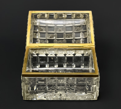 Baccarat and Other French Crystal and Gilt Metal Table Accessories, 6 Pcs.