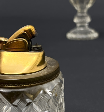 Baccarat and Other French Crystal and Gilt Metal Table Accessories, 6 Pcs.