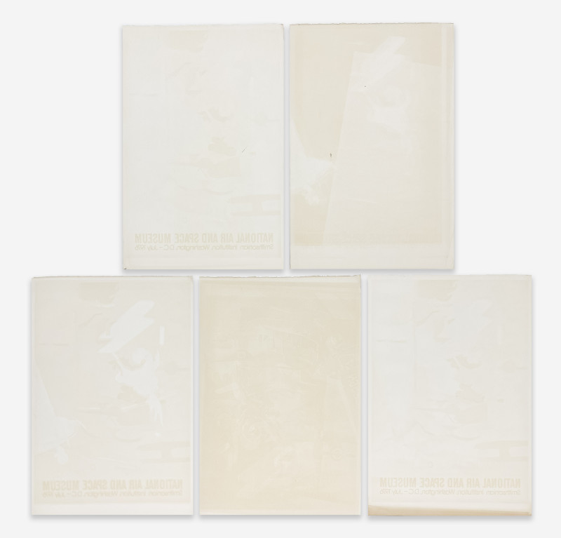 Lowell Nesbitt - History of Flight Poster for Smithsonian Air and Space Museum, Group of 5