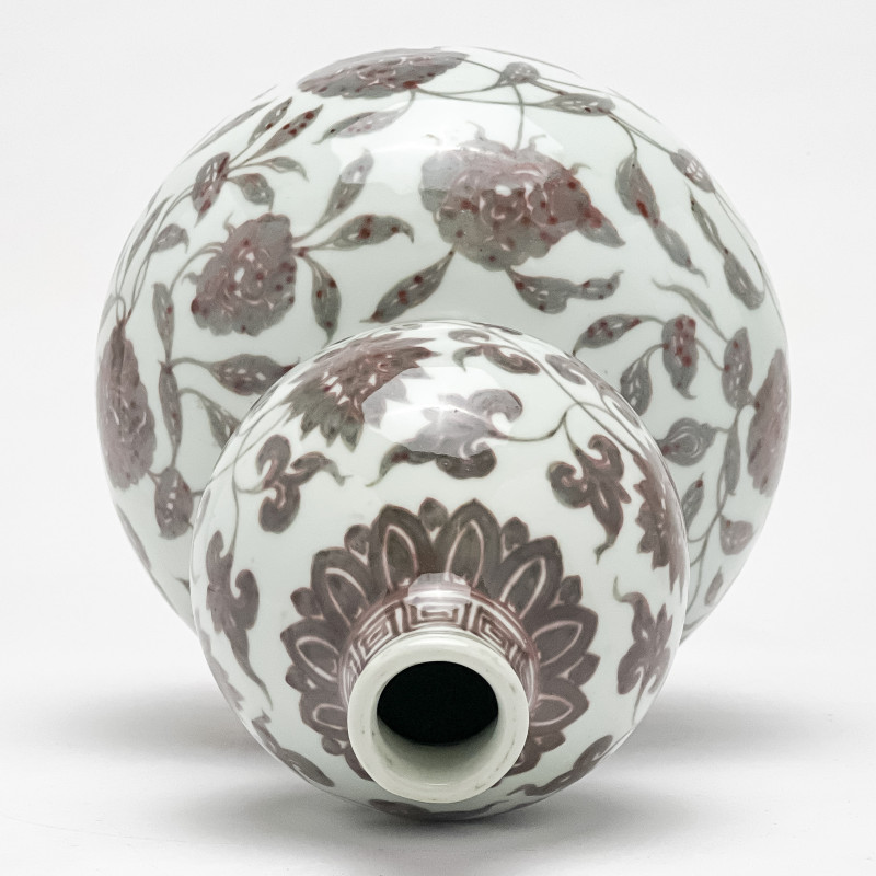 Chinese Porcelain Underglaze Red Decorated Double Gourd Vessel