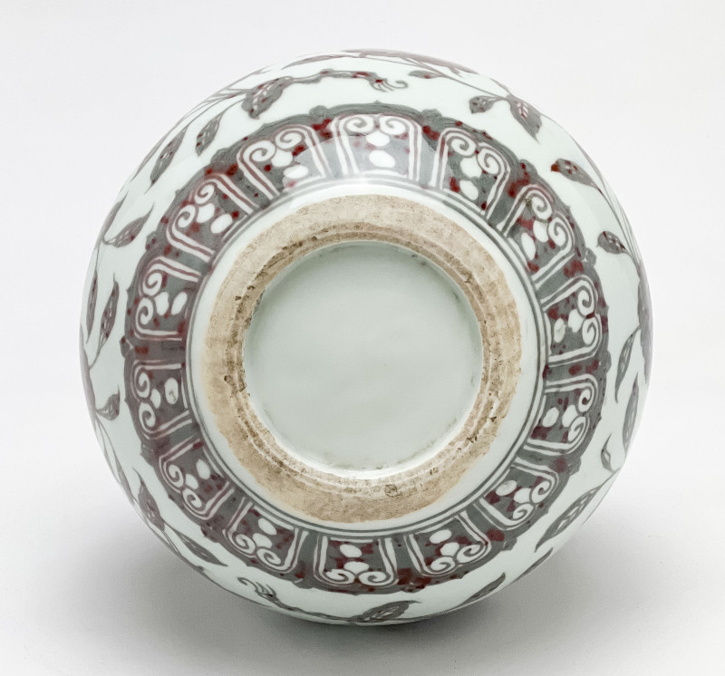 Chinese Porcelain Underglaze Red Decorated Double Gourd Vessel