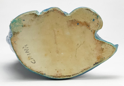 Chinese Robins Egg Glazed and Biscuit Porcelain Figure of Guanyin