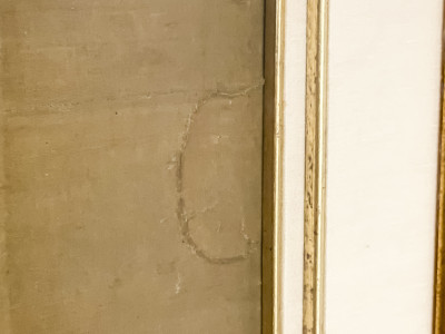 Pair of Chinese Paintings, Gardens, Color Ink on Silk