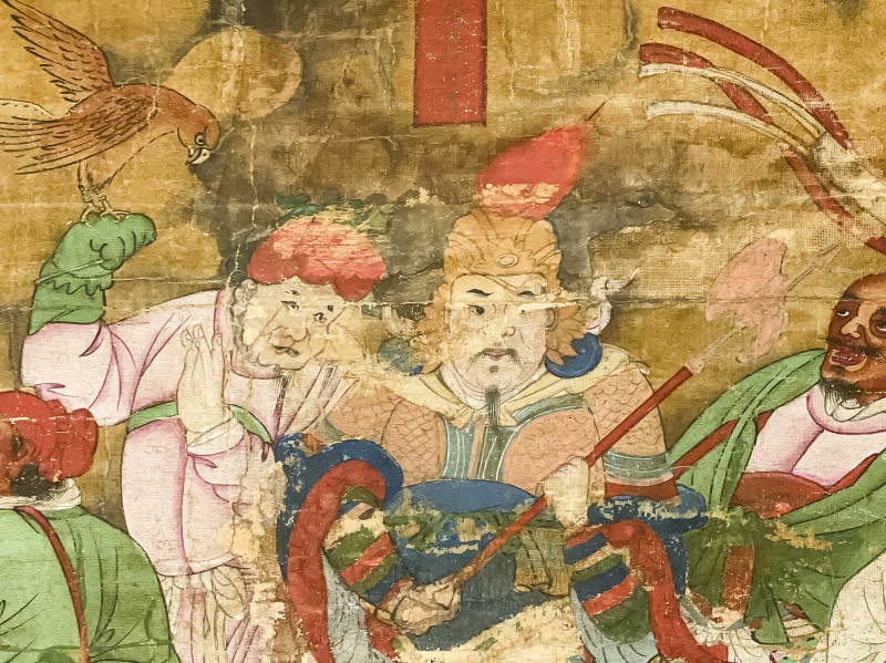 Chinese Painting, Buddhist Judgements of Hell, Color Inks on Silk