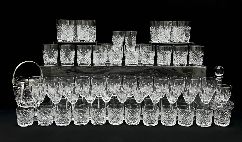 Waterford (Co.) - Assorted Drinking Service for 12 with Decanter and Ice Bucket