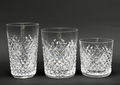 Waterford (Co.) - Assorted Drinking Service for 12 with Decanter and Ice Bucket
