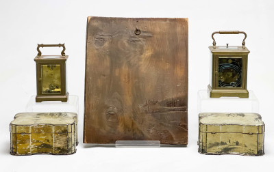 Antique Icon of Saint George and Other Objects, Group of 5