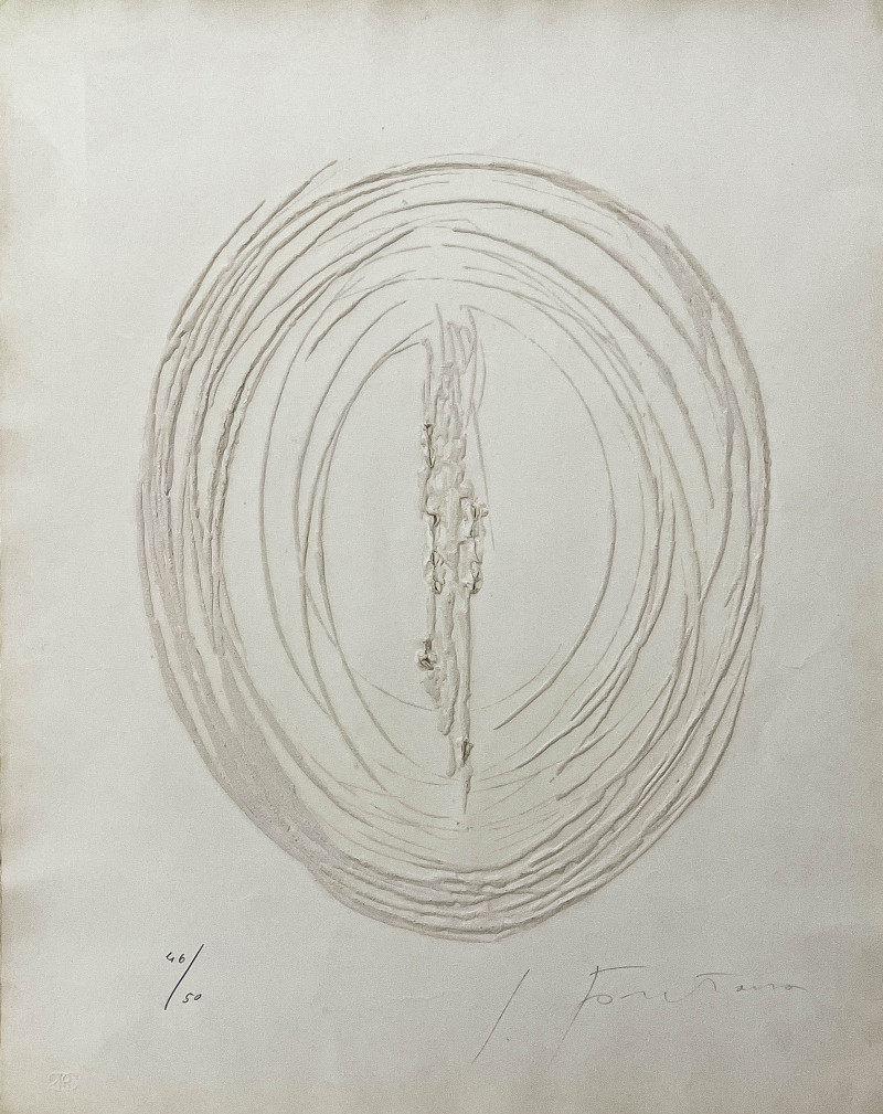 Lucio Fontana - Concetto Spaziale (from Sei acqueforti originali di Lucio Fontana)