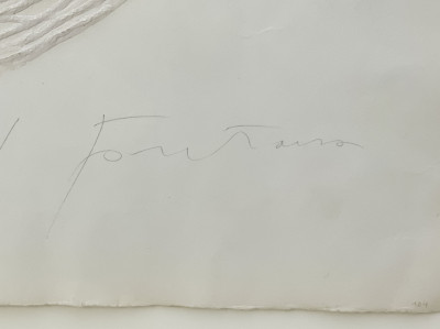 Lucio Fontana - Concetto Spaziale (from Sei acqueforti originali di Lucio Fontana)