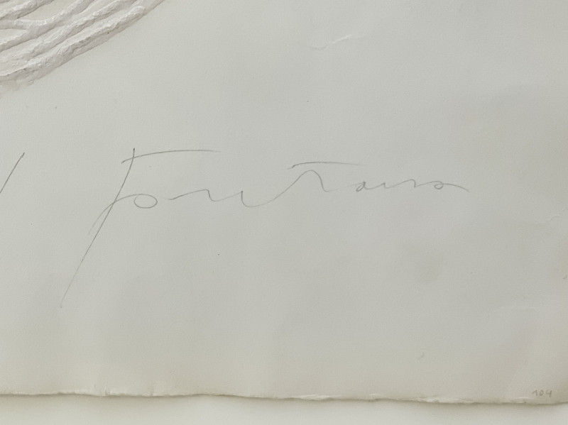 Lucio Fontana - Concetto Spaziale (from Sei acqueforti originali di Lucio Fontana)