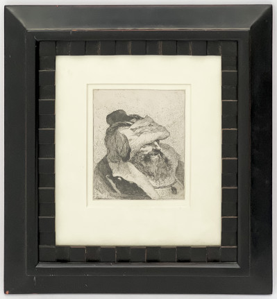 Giovanni Domenico Tiepolo - Old Man with his Hat on his Forehead, from Raccolta di Teste