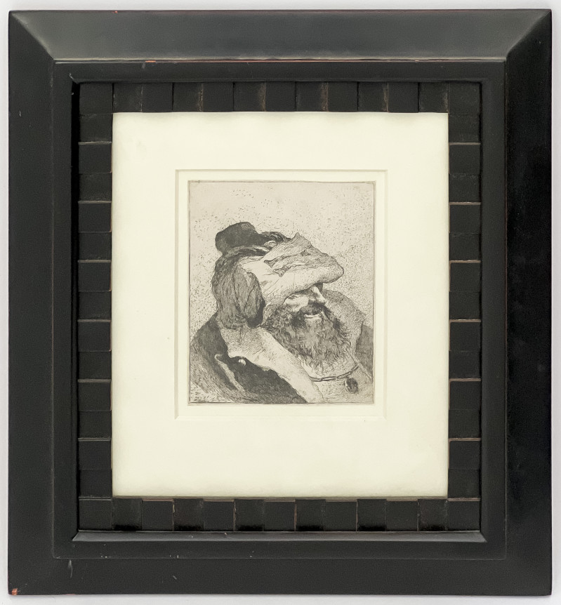 Giovanni Domenico Tiepolo - Old Man with his Hat on his Forehead, from Raccolta di Teste