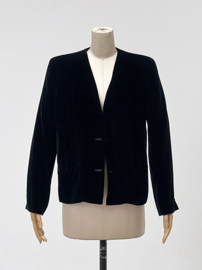 Collection of Giorgio Armani and Other Black Vintage Jackets, Group of 4