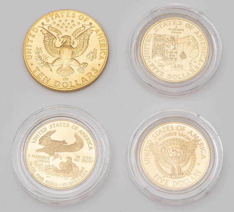 United States Gold Ten and Five Dollar Coins