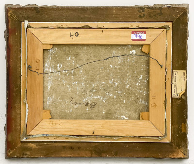 Albert Bela Bauer - Still Life with Pears, Apples, and Orange