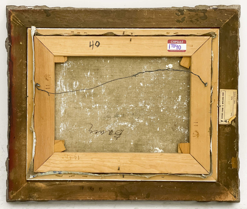 Albert Bela Bauer - Still Life with Pears, Apples, and Orange