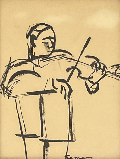 Betty Esman  - Rehearsal / 5 Man Orchestra / Untitled (Violin Player) (3 Works)