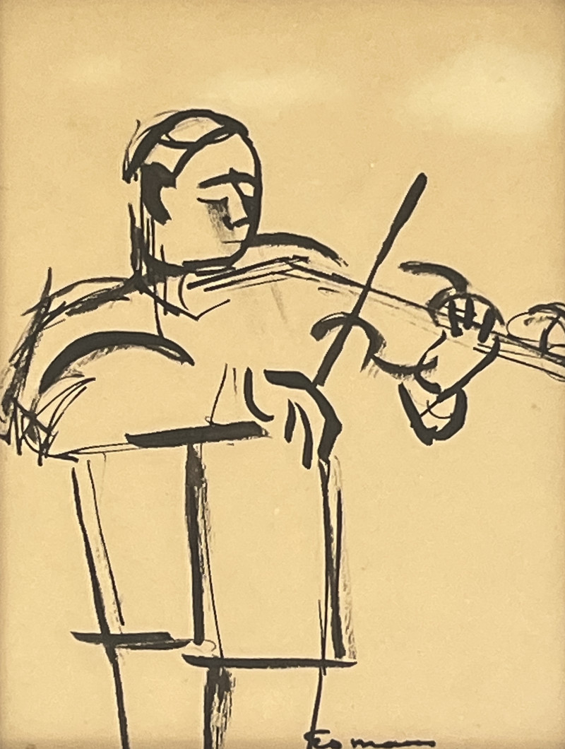 Betty Esman  - Rehearsal / 5 Man Orchestra / Untitled (Violin Player) (3 Works)