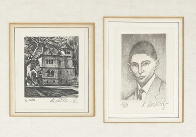 Unknown Artist - Untitled (Interior, Portrait, and Exteriors), Group of 2
