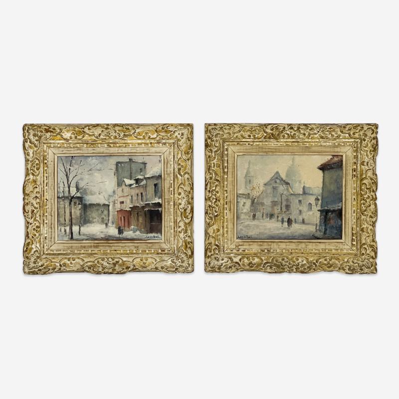 Louis Dali - Untitled (Street Scenes), Group of 2