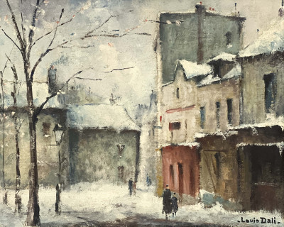 Louis Dali - Untitled (Street Scenes), Group of 2