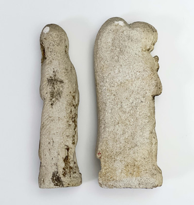 French Stone Alter with Annunciation Figurines