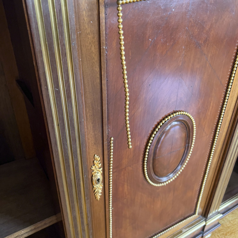 Louis XVI Style Cabinets with Faux Book Doors