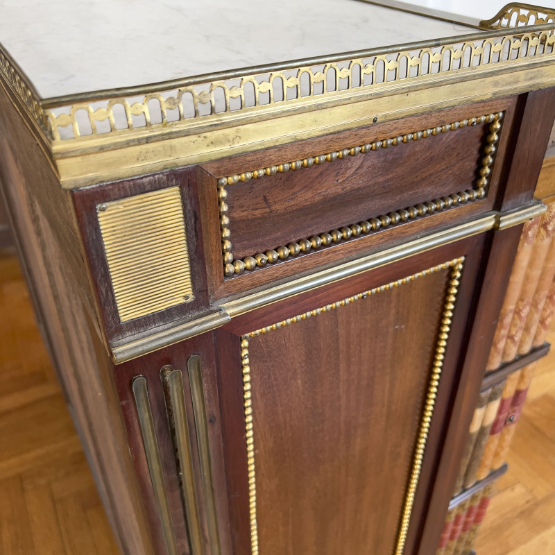 Louis XVI Style Cabinets with Faux Book Doors
