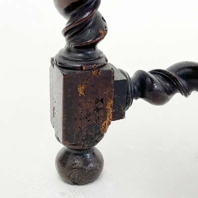 Renaissance Revival Twist-turned and Carved Open Armchair