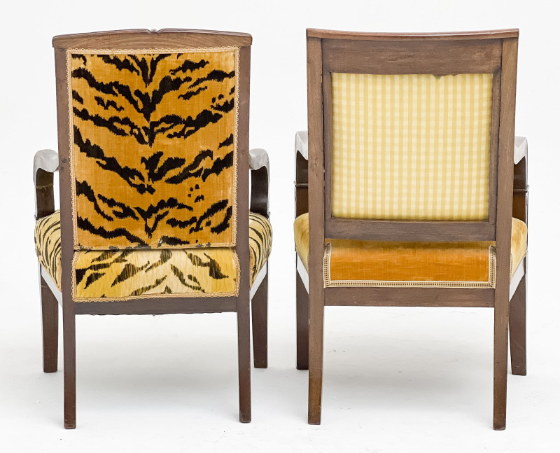 Empire Mahogany Armchairs, Group of 2