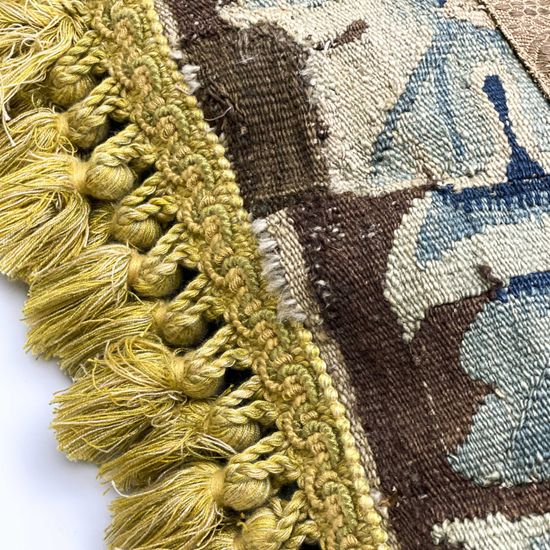 Antique Aubusson Tapestry Pillows, Group of 2